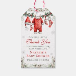 Merry Little Baby Shower Santa Clothesline Cadeaulabel