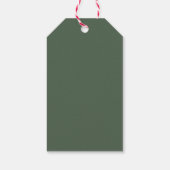 Merry Little Baby Shower Santa Clothesline Cadeaulabel (Achterkant)