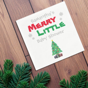 Merry Little Baby shower Servet