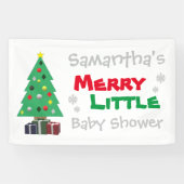 Merry Little Baby shower Spandoek (Horizontaal)