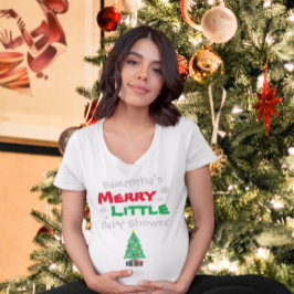Merry Little Baby shower T-shirt
