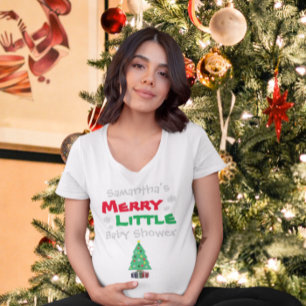 Merry Little Baby shower T-shirt