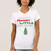 Merry Little Baby shower T-shirt (Voorkant)