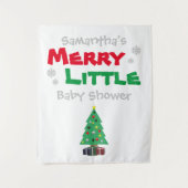 Merry Little Baby shower Wandkleed (Voorkant)