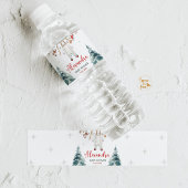 Merry Little Baby shower Waterfles Etiket