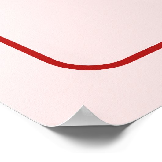 Merry Little Baby Shower Welcome Sign with Bow Poster (Hoek)