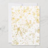 Merry Little Baby Shower Winter Botanical & Gold Kaart (Achterkant)