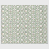 Merry Little Baby shower Wrapping Paper Cadeaupapier (Vlak)