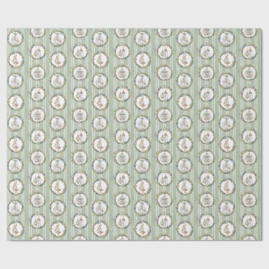 Merry Little Baby shower Wrapping Paper Cadeaupapier (Vlak)