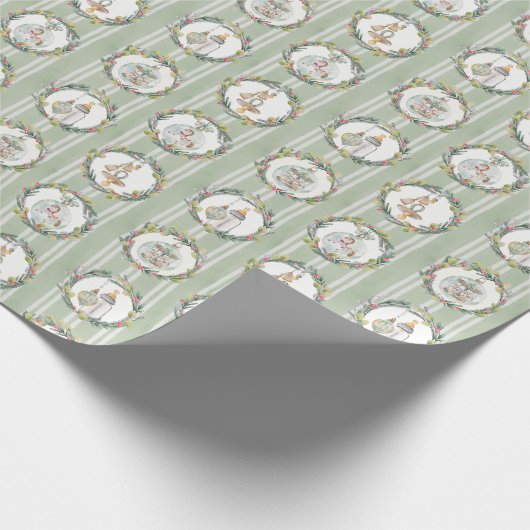 Merry Little Baby shower Wrapping Paper Cadeaupapier (Hoek)
