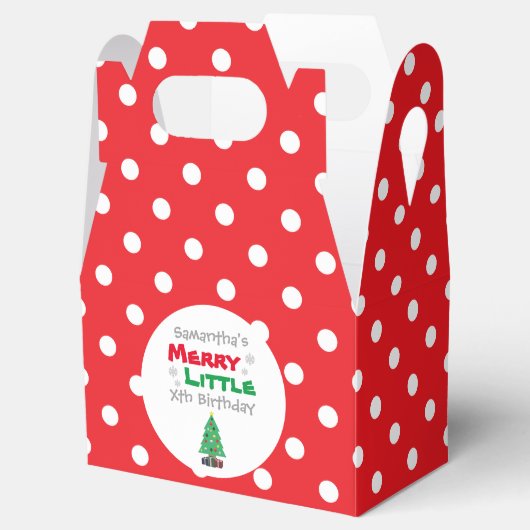 Merry Little Birthday Bedankdoosjes (Geopend)