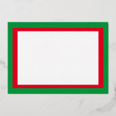 Merry Little Birthday Folie Uitnodiging (Achterkant)