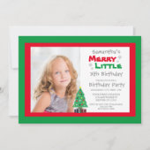 Merry Little Birthday Kaart (Voorkant)