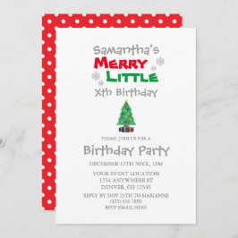 Merry Little Birthday Kaart