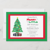Merry Little Birthday Kaart (Voorkant)