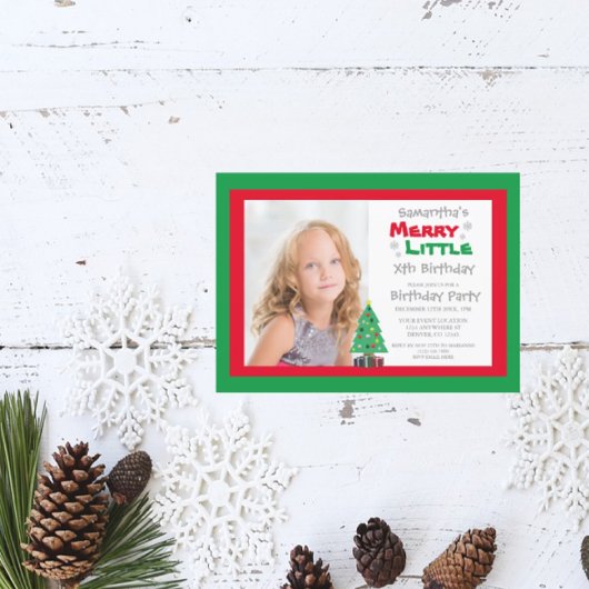 Merry Little Birthday Kaart