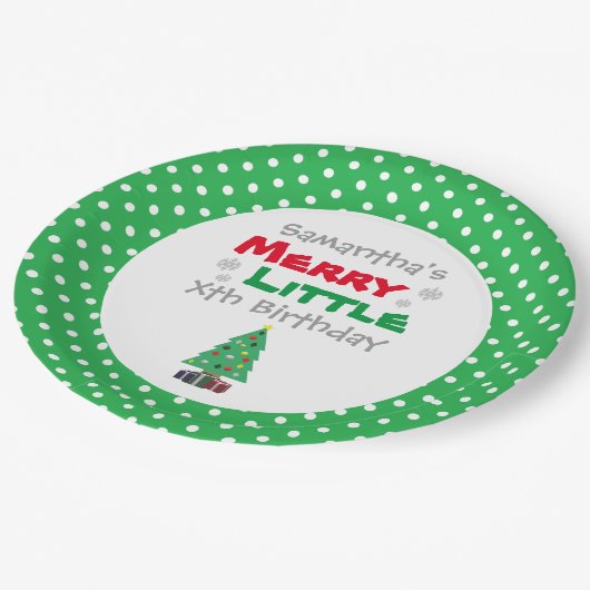 Merry Little Birthday Paper Bord (Gekanteld)