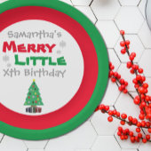 Merry Little Birthday Paper Bord