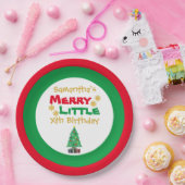 Merry Little Birthday Paper Borden Papieren Bordje (Feest)