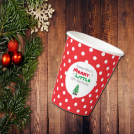 Merry Little Birthday Papieren Bekers