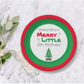Merry Little Birthday Papieren Bordje