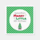 Merry Little Birthday Servet (Voorkant)