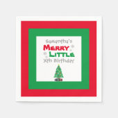 Merry Little Birthday Servet (Voorkant)