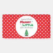 Merry Little Birthday Spandoek (Horizontaal)