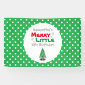 Merry Little Birthday Spandoek (Horizontaal)