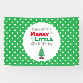 Merry Little Birthday Spandoek