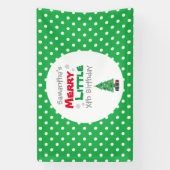 Merry Little Birthday Spandoek (Verticaal)