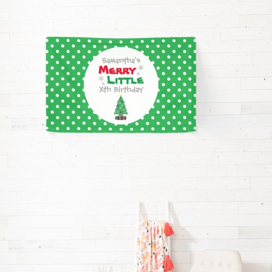 Merry Little Birthday Spandoek (Insitu)