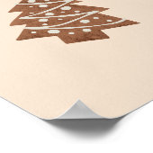 Merry Little Bites Kerstkoekjes Geel Poster (Hoek)