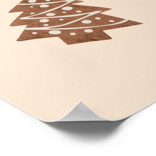 Merry Little Bites Kerstkoekjes Geel Poster (Hoek)