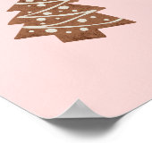Merry Little Bites Kerstkoekjes roze Poster (Hoek)