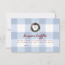 Merry Little Blue Gingham Wreath luierspel