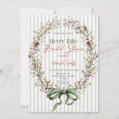 Merry little botanical Bridal shower Invitation Kaart (Voorkant)