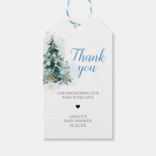Merry Little Bundle of Joy Baby shower Favor Tags Cadeaulabel