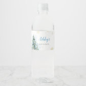 Merry Little Bundle of Joy Baby shower Waterfles Etiket (Voorkant)