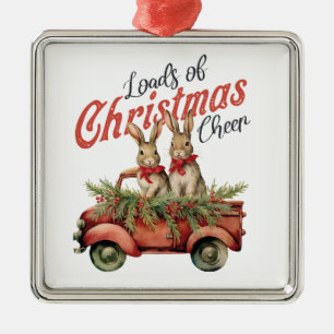 Merry Little Bunnies Metalen Ornament