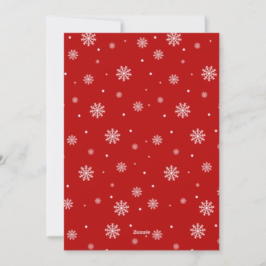 Merry Little Christmas, Baby First Photo Feestdagenkaart (Achterkant)