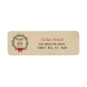 Merry Little Christmas Baby Shower Etiket (Voorkant)