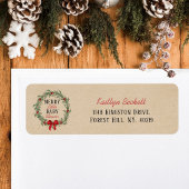 Merry Little Christmas Baby Shower Etiket