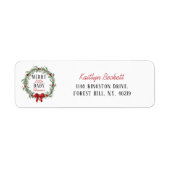 Merry Little Christmas Baby Shower Etiket (Voorkant)