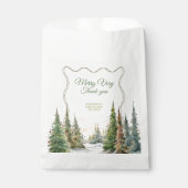 Merry Little Christmas Baby shower Gift Label Bedankzakje (Voorkant)