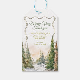 Merry Little Christmas Baby shower Gift Label Cadeaulabel