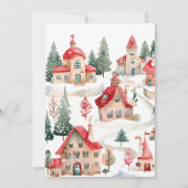 Merry Little Christmas Baby shower Invitation Kaart (Achterkant)