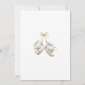 Merry Little Christmas Baby shower Invitation Kaart (Achterkant)