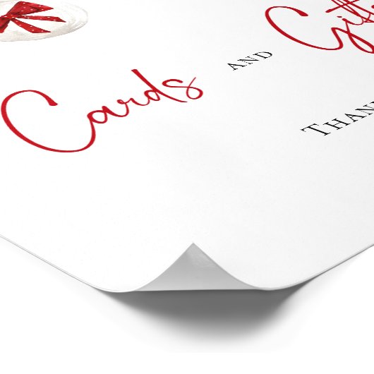 Merry Little Christmas Baby shower Kaarten en gesc Poster (Hoek)