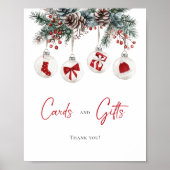 Merry Little Christmas Baby shower Kaarten en gesc Poster (Voorkant)